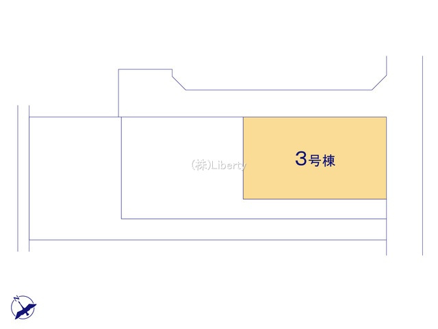第2古河市諸川　新築戸建　3号棟の区画図