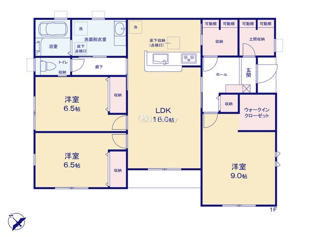 第2古河市諸川　新築戸建　3号棟の間取り