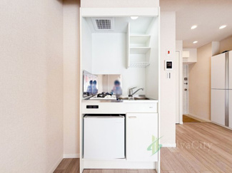 【キッチン】 | 茅場町スカイハイツ | ミニキッチン　当日のご見学、可能です！お気軽にお問い合わせください！※0120-133-468