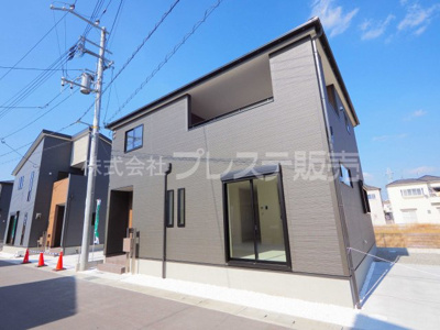 【外観】 | 奈良市杏町の新築一戸建 全３区画 | 現地写真（H－３号地外観）堂々完成！実際の建物内をご内覧できます♪