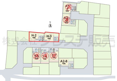 【区画図】 | 奈良市杏町の新築一戸建 全３区画 | 全体区画図