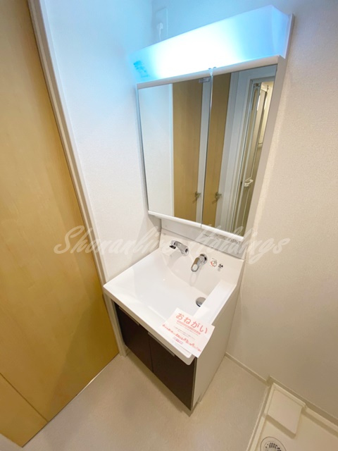 セレーノⅢの洗面所|収納豊富な独立洗面台♪