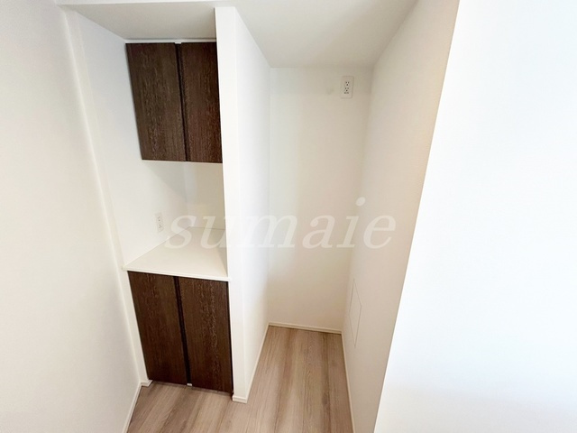 ベルシード東十条ツインズBのキッチン|冷蔵庫置き場☆