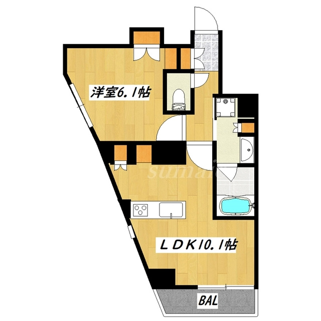 ベルシード東十条ツインズBの間取り|広々としたお部屋です☆彡