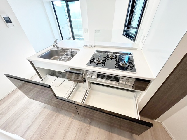 ベルシード東十条ツインズBのキッチン|キッチン収納☆