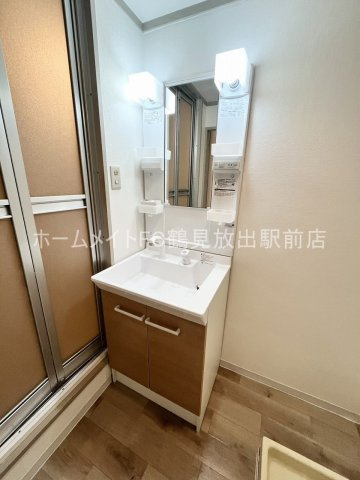 大阪市城東区放出西３丁目の賃貸マンションの独立洗面台