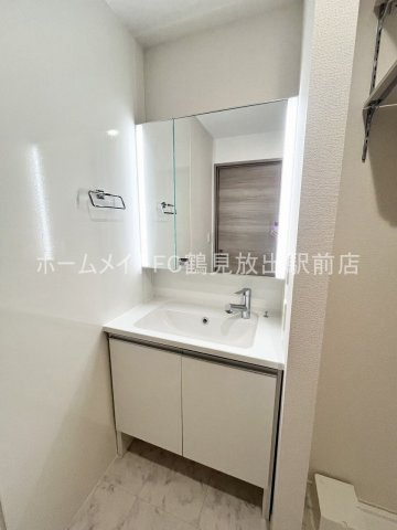 東大阪市新家２丁目の賃貸マンションの独立洗面台