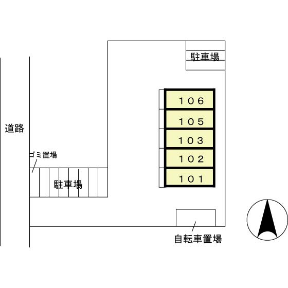 ユニフローラの区画図