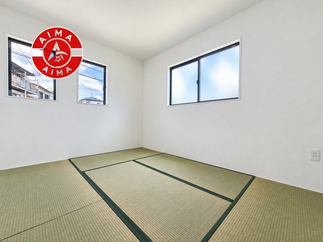 筑紫野市大字阿志岐第3-3棟（3号棟）の和室|将来的に、琉球畳を引きまして和室風にすることも可能です。