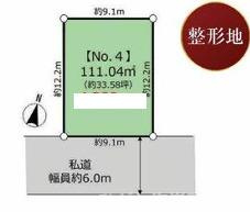茅ヶ崎市白浜町　売地　　全6区画の土地図|No4