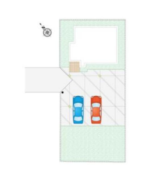 古河市常盤町　新築戸建の区画図