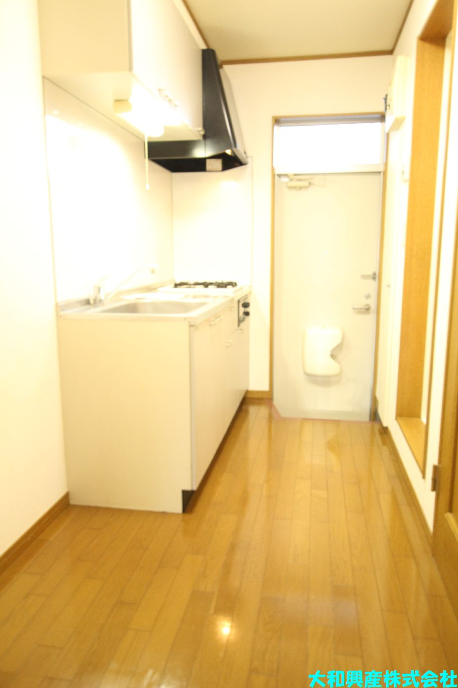 ハイツ大明の玄関