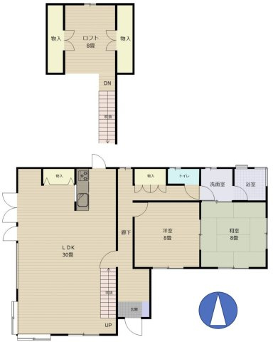 【間取り】 | 吉見町北吉見　中古戸建