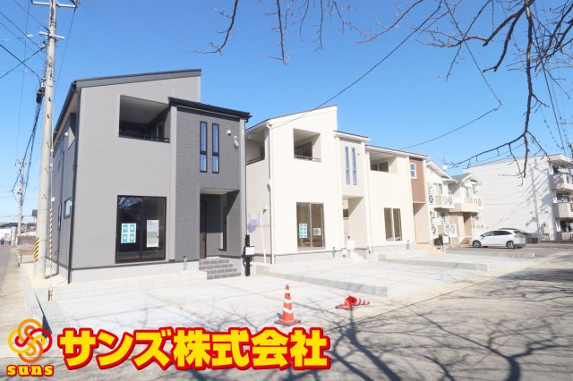 郡山市町東2丁目　　　１号棟　　　富田小学校、富田中学区　の外観|南西側から見た区画全体♪