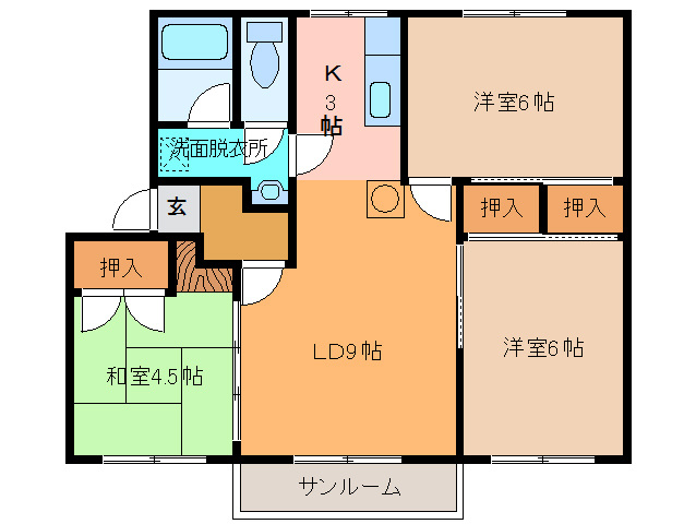 キャピタル5の間取り