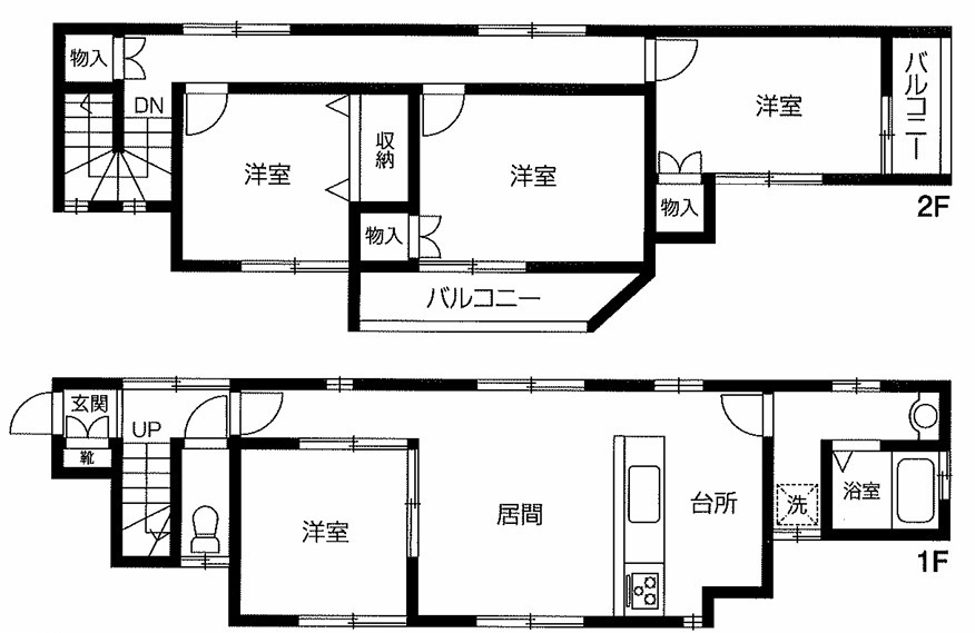 川越市下松原　中古戸建の外観