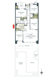【間取り】ライオンズガーデン南鏡島 