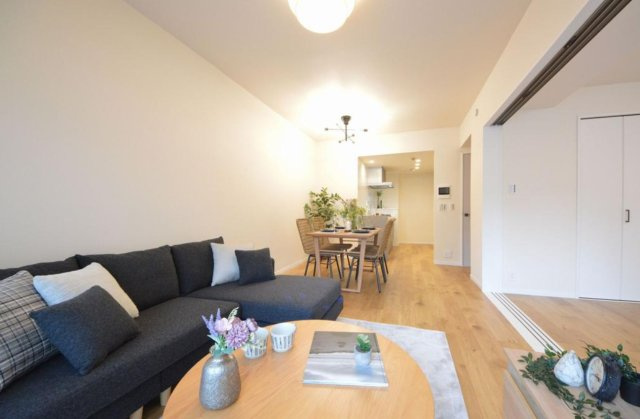 パークシティ本牧F棟の居間・リビング