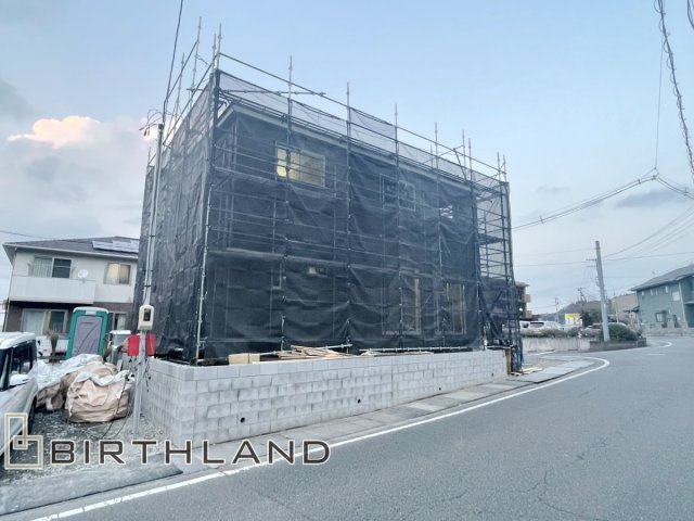 新築戸建・新築建売　いわき市平谷川瀬第2　平三小・平三中の外観|三方道路に囲まれた角地物件！