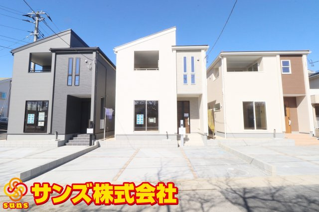 郡山市町東2丁目　　　2号棟　　　富田小学校、富田中学区　の外観|南側から見た駐車場を含む外観♪