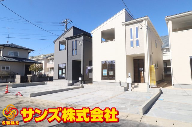 郡山市町東2丁目　　　2号棟　　　富田小学校、富田中学区　の外観|南東側から見た区画全体♪