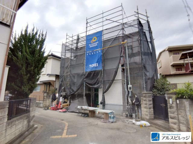 新築／入間郡三芳町藤久保　全１棟の前面道路含む現地写真