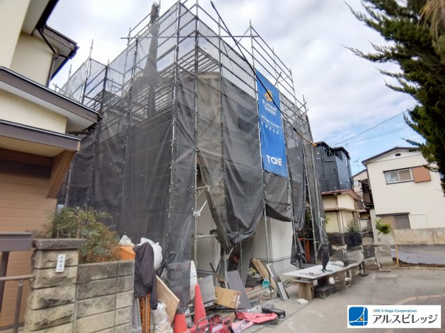 新築／入間郡三芳町藤久保　全１棟の前面道路含む現地写真