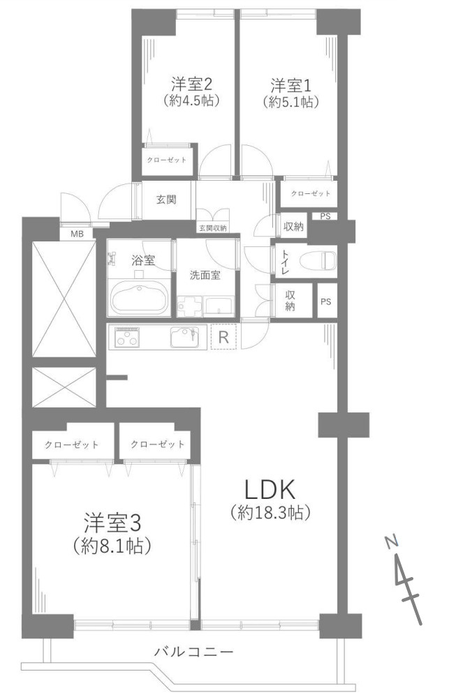 日吉第2ハイムB棟【仲介手数料無料】ペット可♪