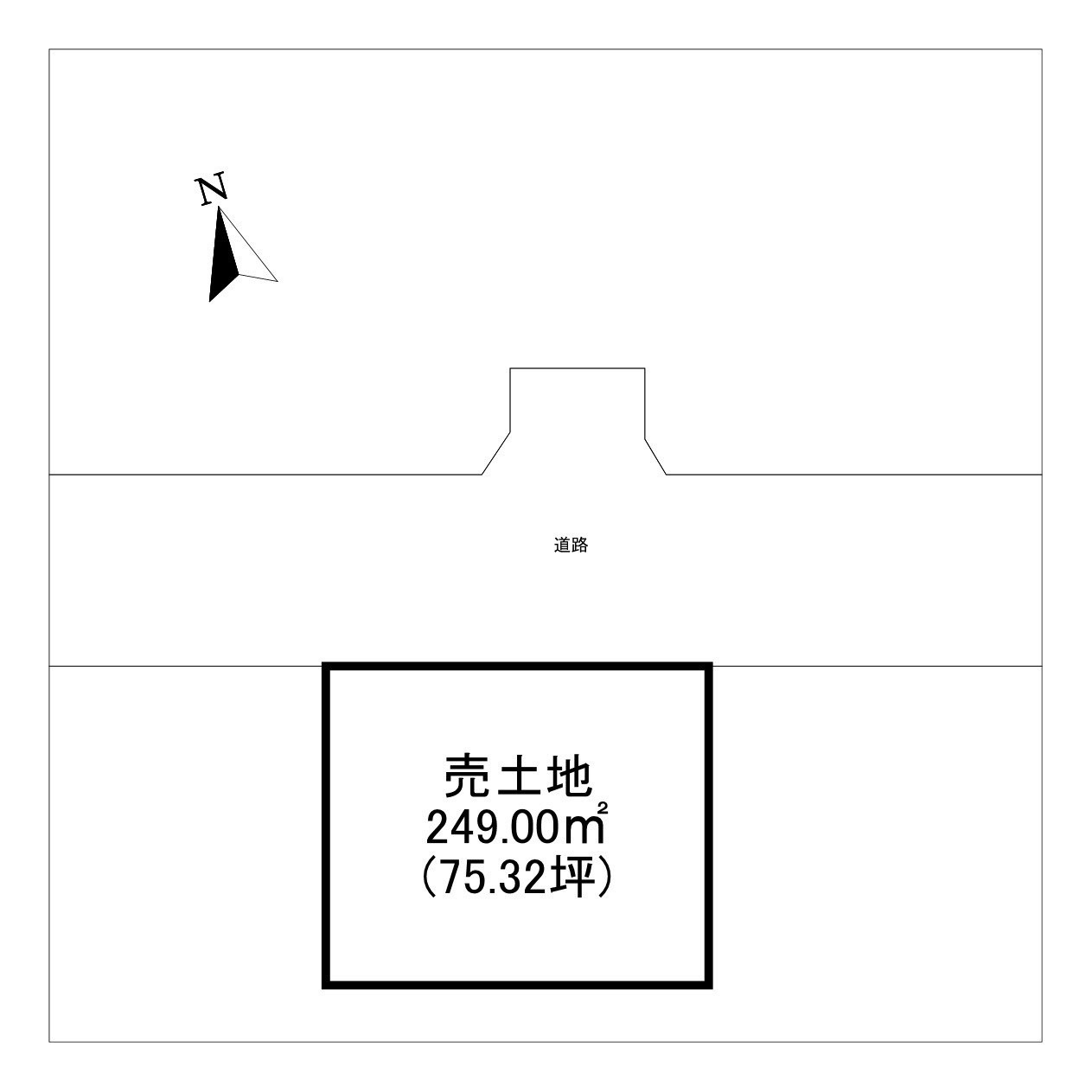 坂出市林田町　売土地③の区画図