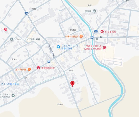 【地図】 | 石巻市広渕字町南一193