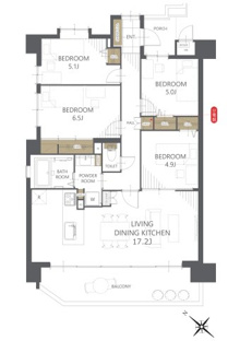 【間取り】ユーハウス尾張横須賀 