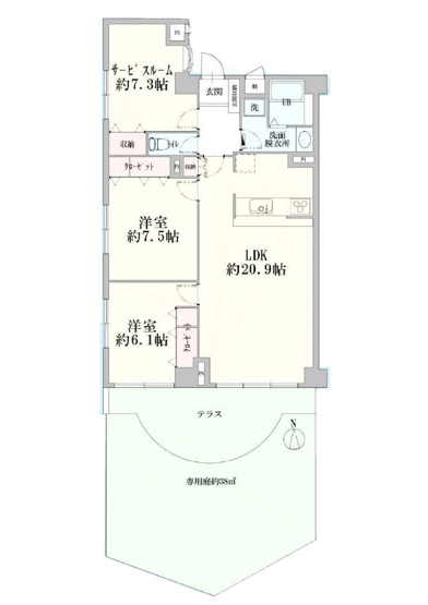 【間取り】 | ベルフォーレ宮前平