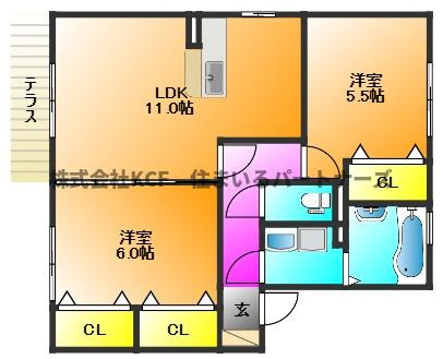 カーサフェリーチェの間取り