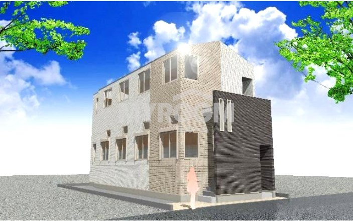 ウェルストン神楽坂の外観パース|完成予想パース