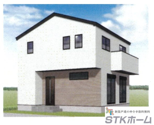 仲介手数料無料　桶川市坂田西３丁目11－15　新築戸建　全１棟の外観パース