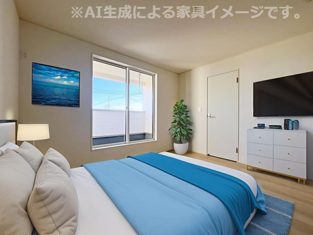 新築戸建・新築建売　那須塩原市下厚崎第2　共英小・厚崎中の洋室|※家具を配置した場合のイメージ図になります！実際に家具はつきません。