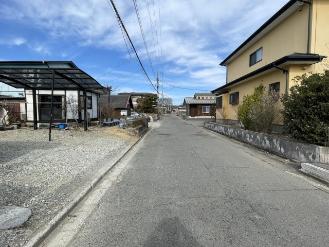 新築戸建・新築建売　那須塩原市埼玉第3　稲村小・黒磯北中の前面道路含む現地写真|前面道路は幅員5ｍになります。