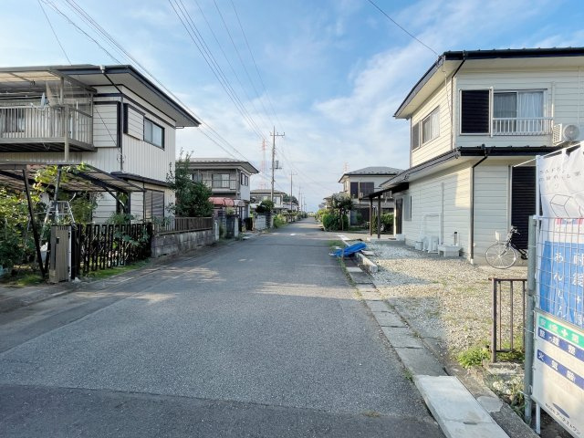 新築戸建・建売　大田原市薄葉　制震+耐震　薄葉小・野崎中の前面道路含む現地写真|前面道路は車通りも少ない閑静な住宅街で落ち着きのある生活が送れるエリアになっています！