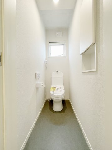 新築戸建・建売　矢吹町東郷　モデルハウス　善郷小・矢吹中のトイレ