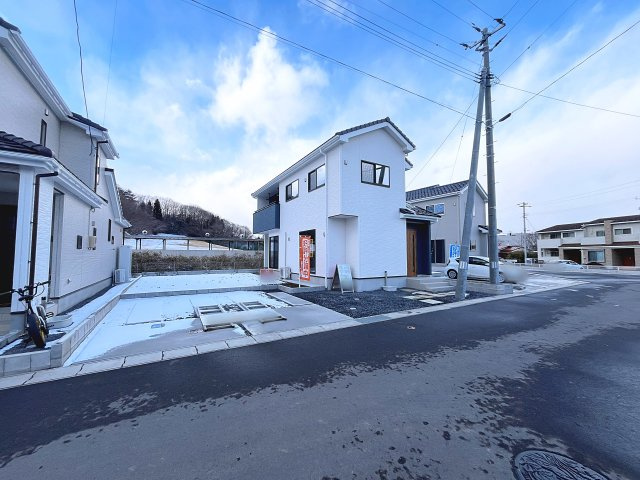 新築戸建・新築建売　西郷村小田倉字前原　小田倉小・西郷第二中の前面道路含む現地写真