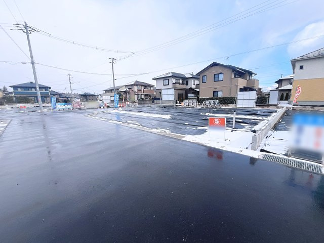 新築戸建・新築建売　西郷村小田倉字前原　小田倉小・西郷第二中の前面道路含む現地写真