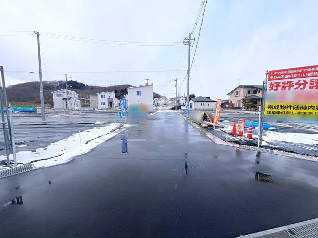 新築戸建・新築建売　西郷村小田倉字前原　小田倉小・西郷第二中の前面道路含む現地写真