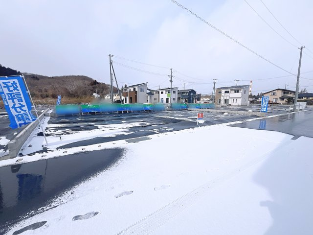 新築戸建・新築建売　西郷村小田倉字前原　小田倉小・西郷第二中の前面道路含む現地写真