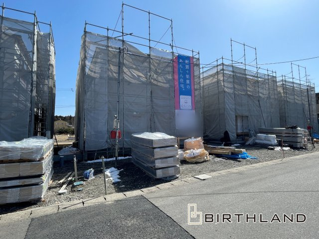 新築戸建・新築建売　鏡石町境第4　第一小・鏡石中の外観|上棟致しました！