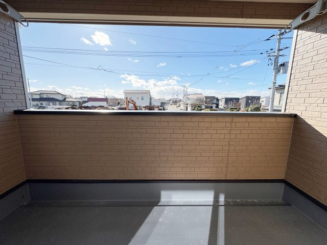 新築戸建・新築建売　岩瀬郡鏡石町旭町【耐震＋制震】第二小・鏡石中のバルコニー