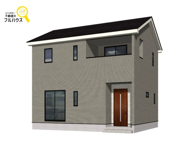 八戸市青葉1丁目　第4ｰ4号棟の外観パース