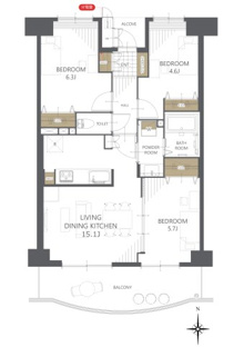 【間取り】リフィーナ前橋 