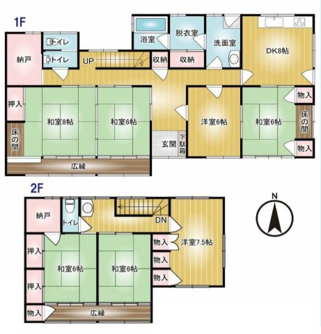 高崎市下室田町の間取り|7DK