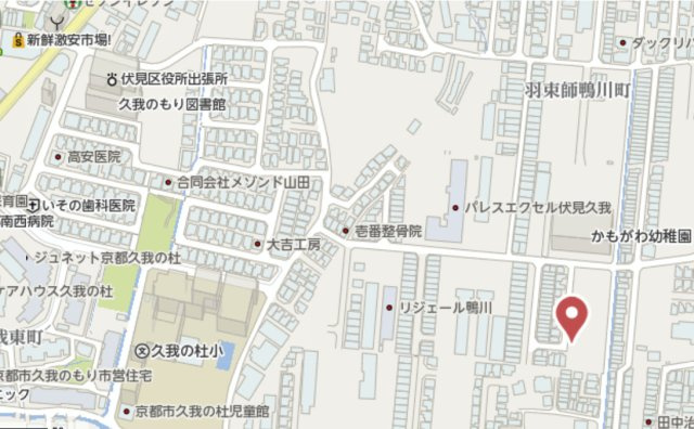 京都市伏見区羽束師鴨川町　新築戸建の地図