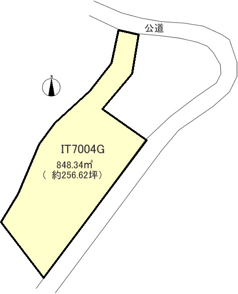 伊東市　物見が丘の土地図